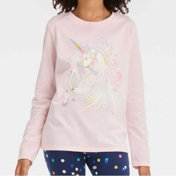 T-shirt Fille Cat & Jack - Manches Courtes Col Rond - Noir Taille L - Neuf